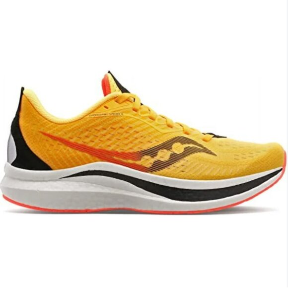 Saucony Yellow Endorphin Speed 2 Running Athletic Sneakers 9 - Picture 1 of 8